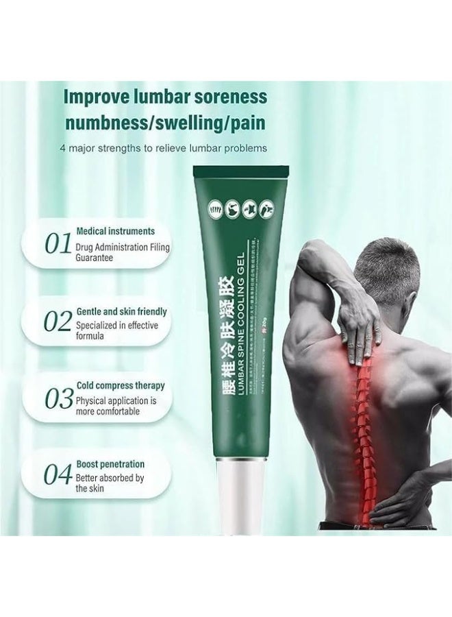 APGAR Lumbar Cold Compress Pain Relief Gel 20g, Herbal Cooling Gel for Back, Joint, Knee and Muscle Pain, Fast Acting Cooling Therapy for Daily Use - Image 5